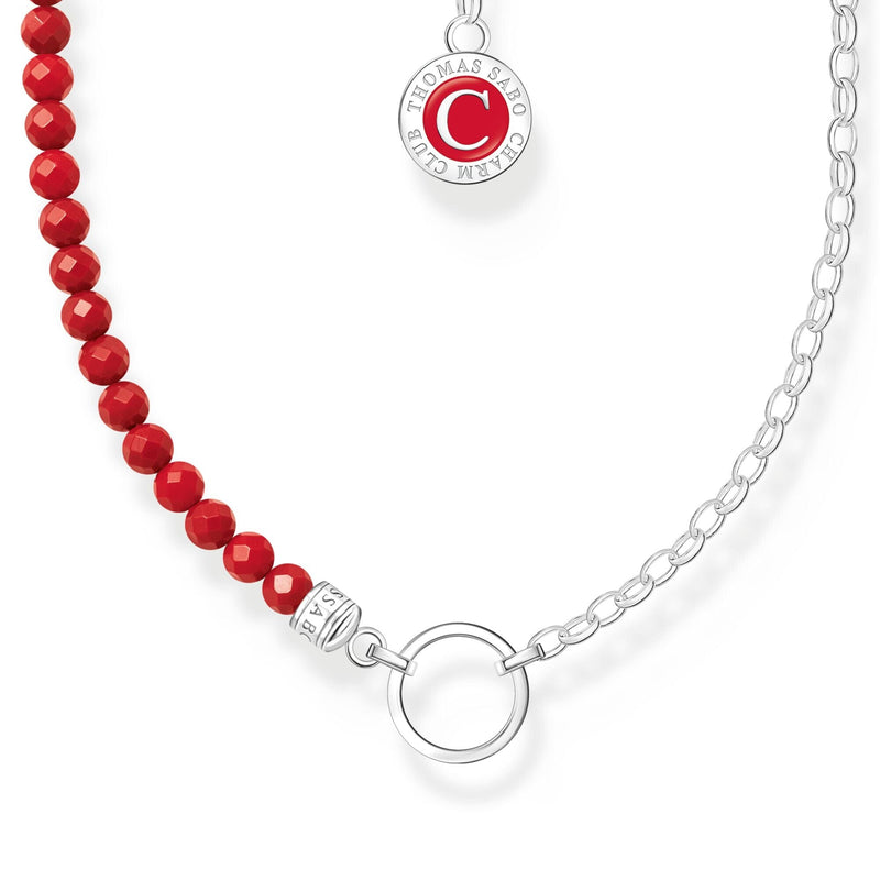 THOMAS SABO Member Charm Necklaces with Red Beads Necklaces THOMAS SABO Charmista 