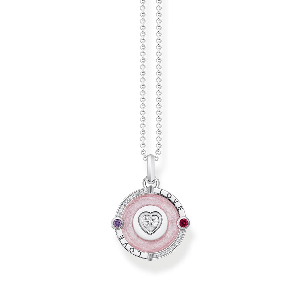 THOMAS SABO Cosmic Pink Pendant Necklaces Necklaces THOMAS SABO 