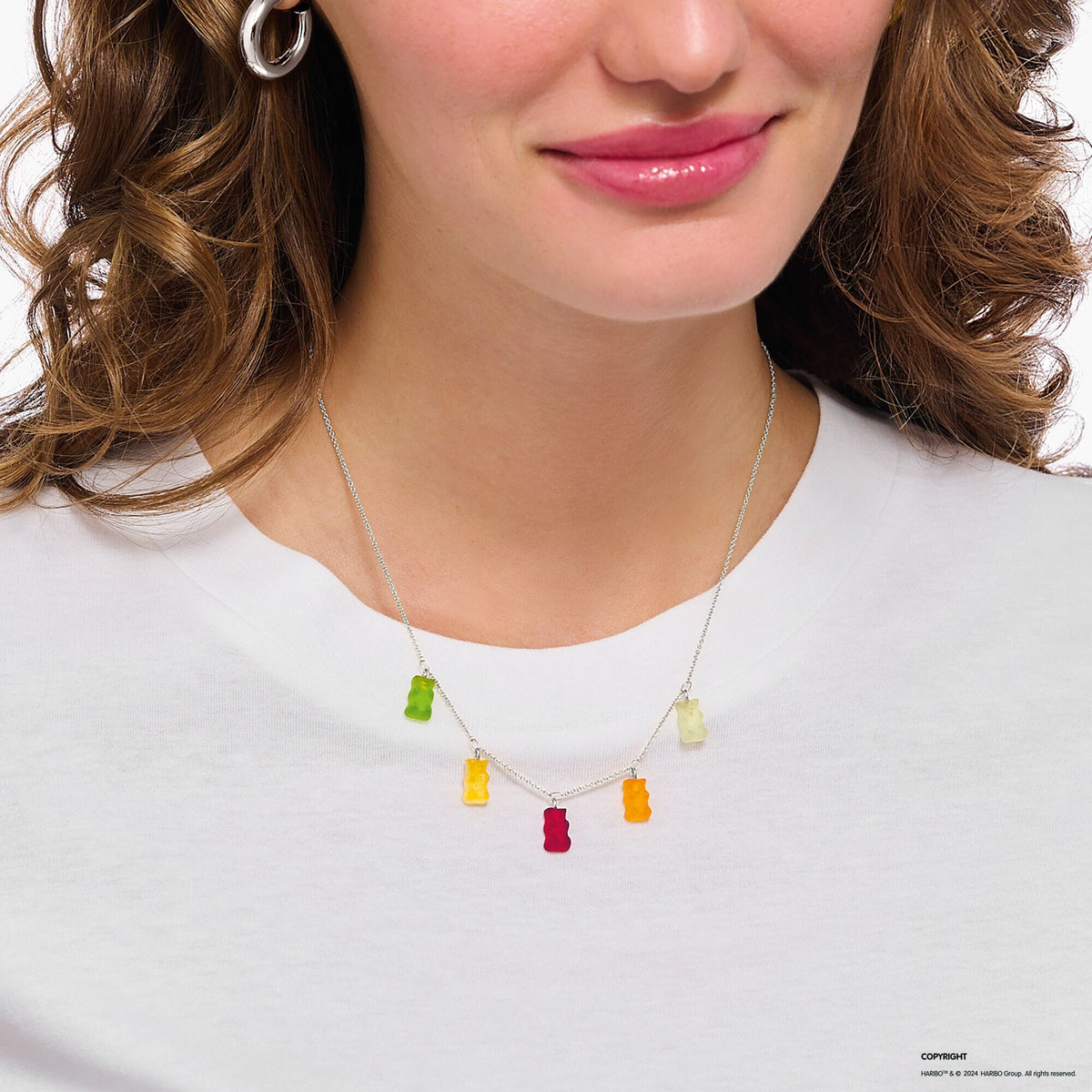 THOMAS SABO Necklace with 5 colourful goldbears Necklaces THOMAS SABO 