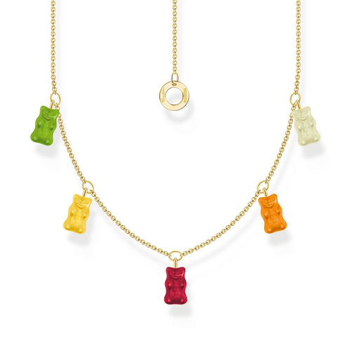 THOMAS SABO Necklace with 5 colourful goldbears Necklaces THOMAS SABO 
