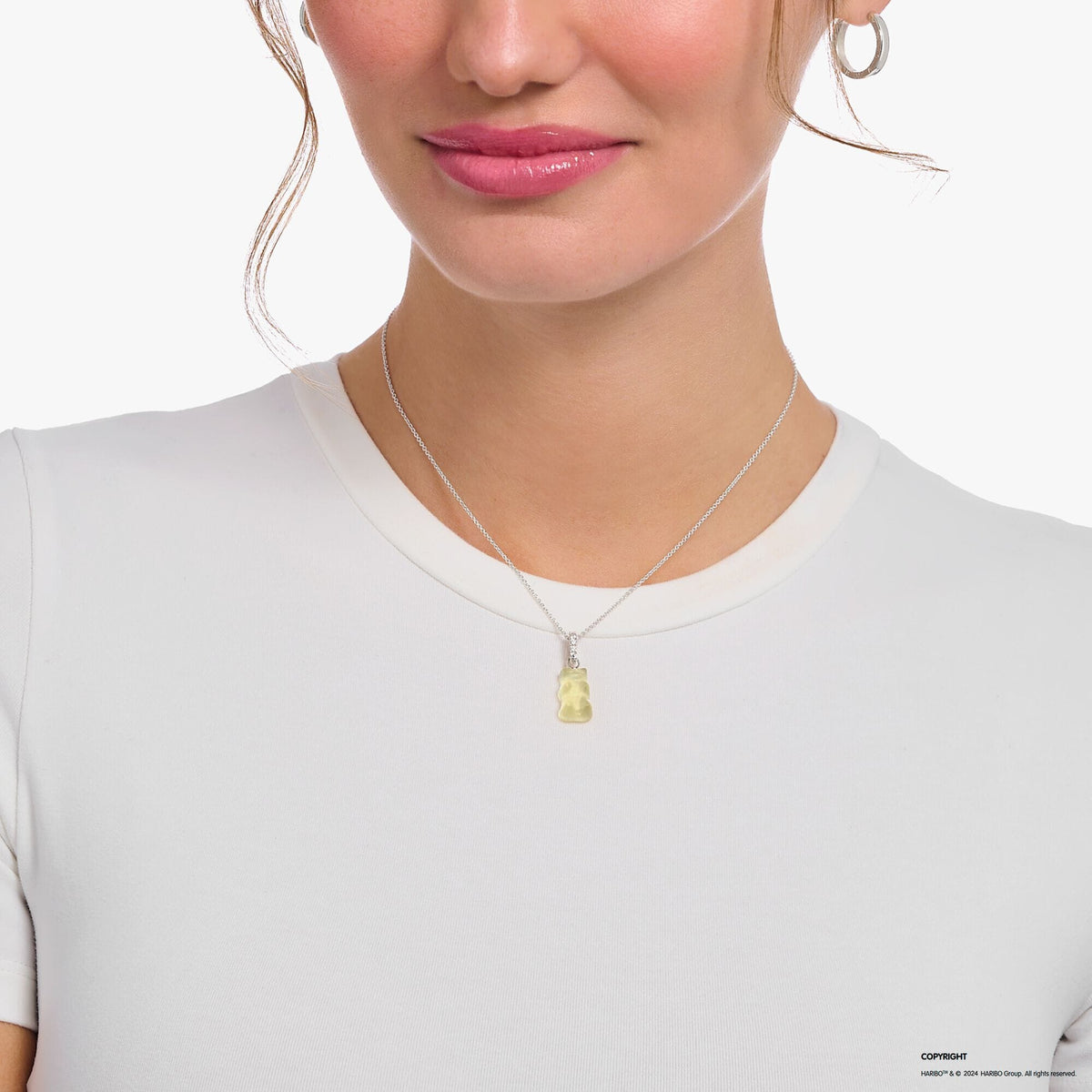 THOMAS SABO Necklace with white goldbears pendant and zirconia Necklaces THOMAS SABO 