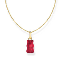THOMAS SABO Necklace with red goldbears pendant and zirconia Necklaces THOMAS SABO 