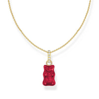THOMAS SABO Necklace with red goldbears pendant and zirconia Necklaces THOMAS SABO 