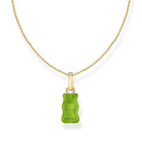 THOMAS SABO Necklace with green goldbears pendant and zirconia Necklaces THOMAS SABO 