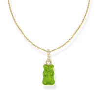 THOMAS SABO Necklace with green goldbears pendant and zirconia Necklaces THOMAS SABO 