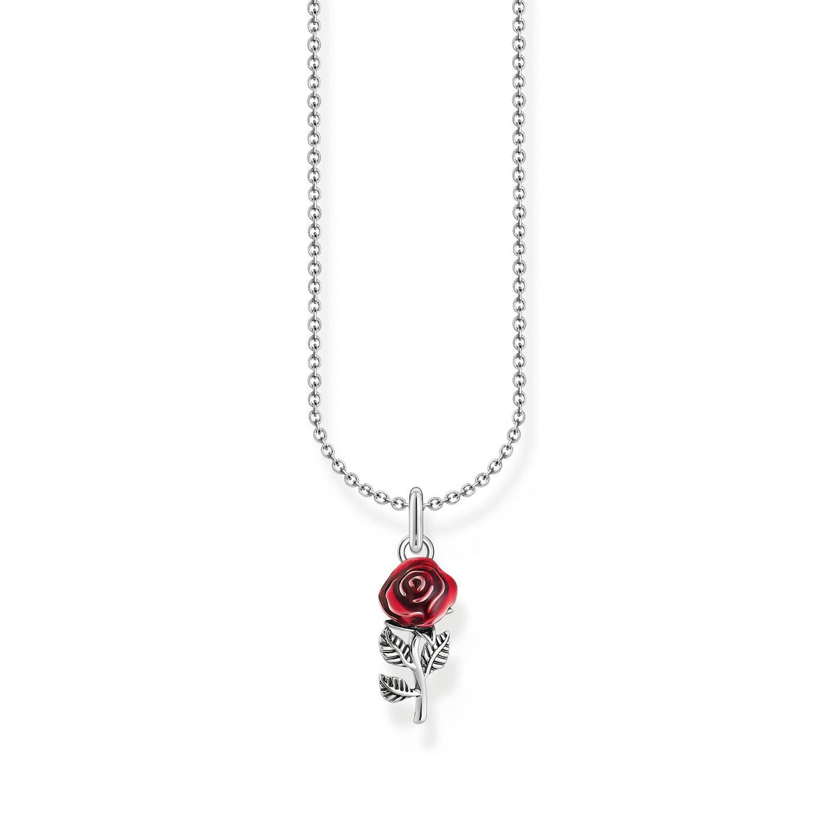 THOMAS SABO Necklace with red rose pendant Necklaces Thomas Sabo 