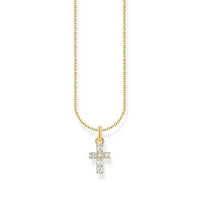 THOMAS SABO Cross pendant necklace with white zirconia Necklaces Thomas Sabo 