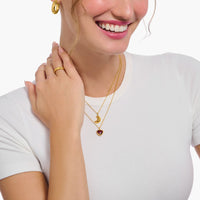 THOMAS SABO Necklace with croissant pendant - gold Necklaces Thomas Sabo 