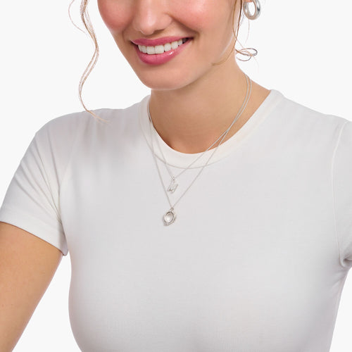 THOMAS SABO Necklace with Together ring pendant - silver Necklaces Thomas Sabo 