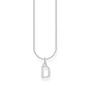 THOMAS SABO Necklace with letter pendant D and white zirconia - silver Necklaces Thomas Sabo 