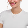 THOMAS SABO Necklace with letter pendant D and white zirconia - silver Necklaces Thomas Sabo 