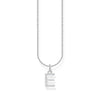 THOMAS SABO Necklace with letter pendant E and white zirconia - silver Necklaces Thomas Sabo 