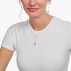 THOMAS SABO Necklace with letter pendant E and white zirconia - silver Necklaces Thomas Sabo 