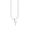 THOMAS SABO Necklace with letter pendant Y and white zirconia - silver Necklaces Thomas Sabo 