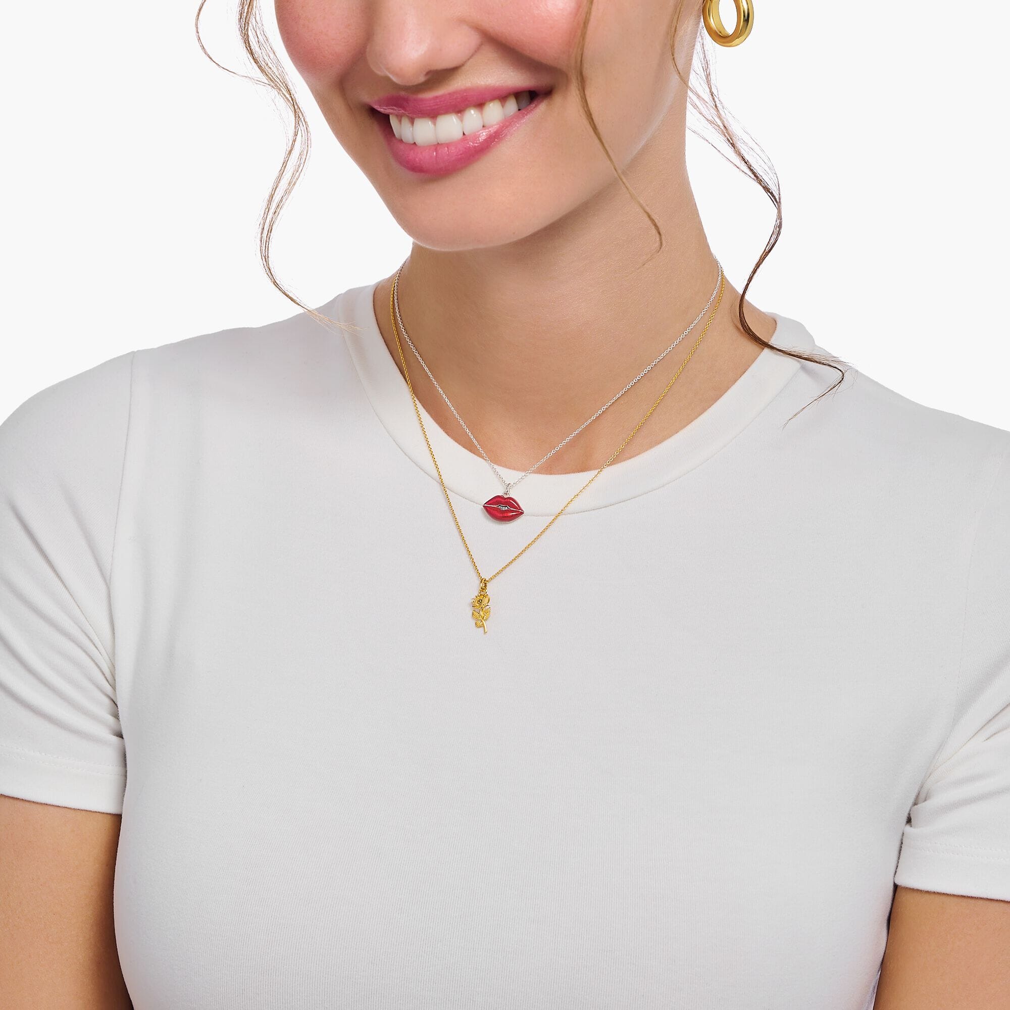 THOMAS SABO Necklace with rose pendant Necklaces Thomas Sabo 