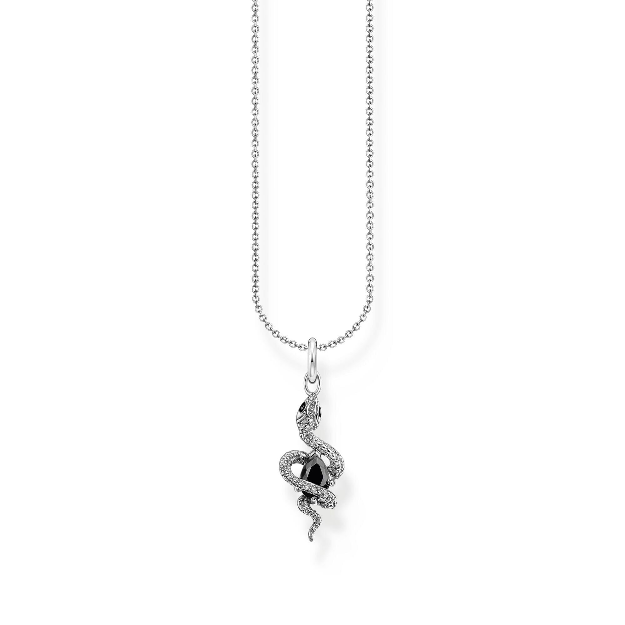 THOMAS SABO Romance Necklace with snake pendant silver Necklaces Thomas Sabo 