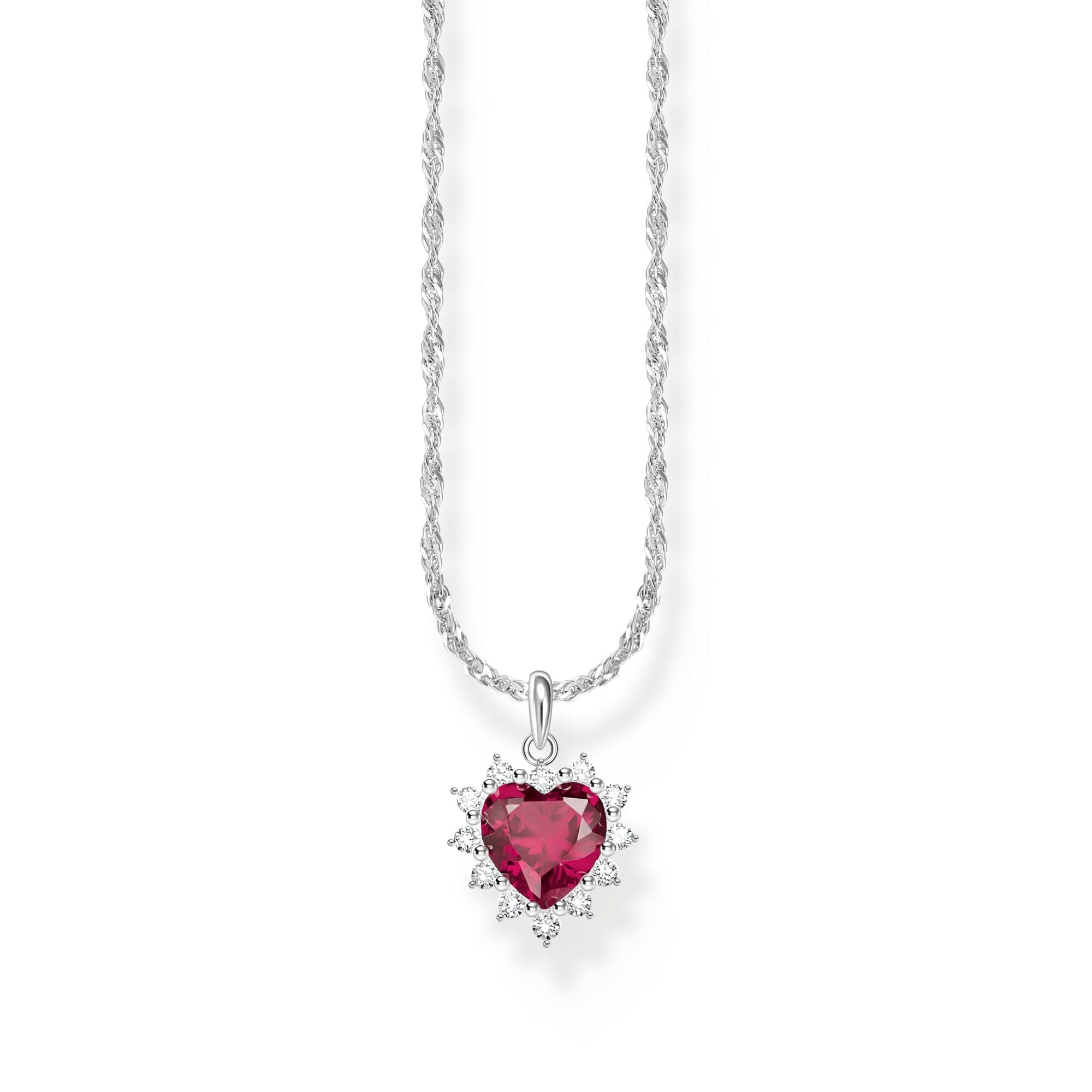 THOMAS SABO Romantic Ruby Heart Pendant Necklace Necklaces Thomas Sabo 