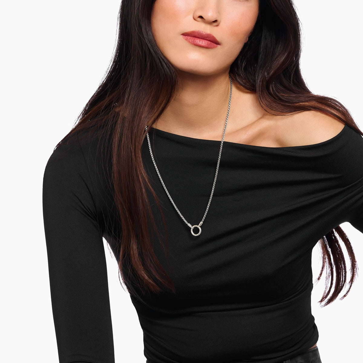 THOMAS SABO Fine Venetian chain in blackened 925 silver Necklaces Thomas Sabo 