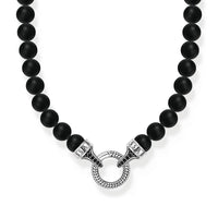 THOMAS SABO Bead Necklace Black Obsidian Necklaces Thomas Sabo 