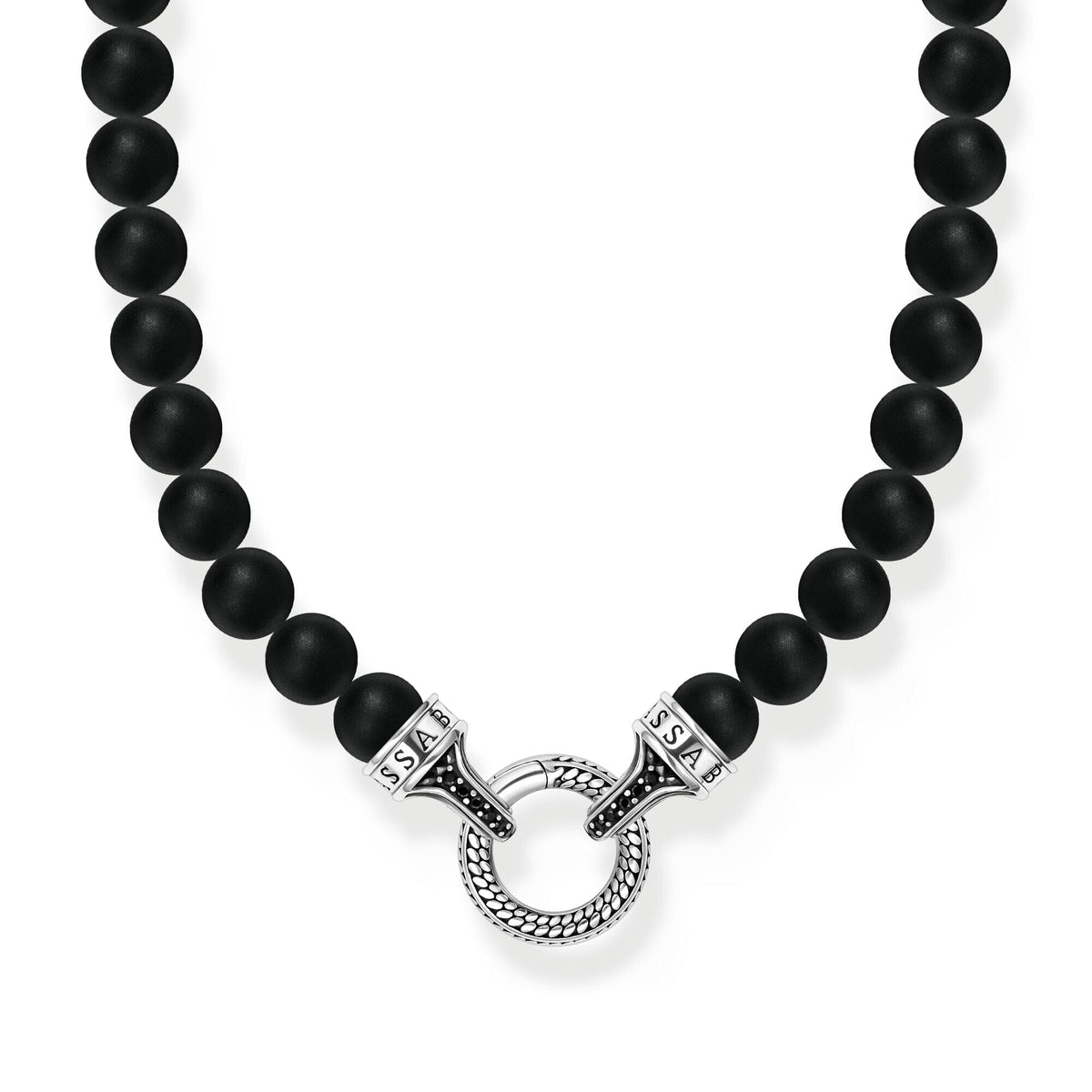 THOMAS SABO Bead Necklace Black Obsidian Necklaces Thomas Sabo 