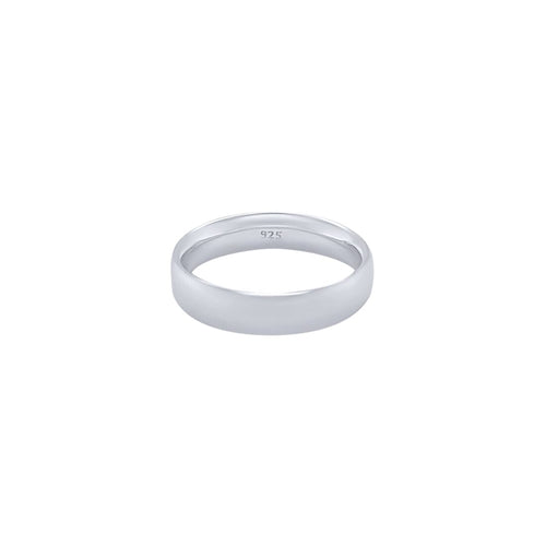 Men's Round Edge Ring in Sterling Silver Rings Bevilles 