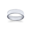 Wide Flat Plain Wedding Ring in Sterling Silver Bevilles Jewellers 