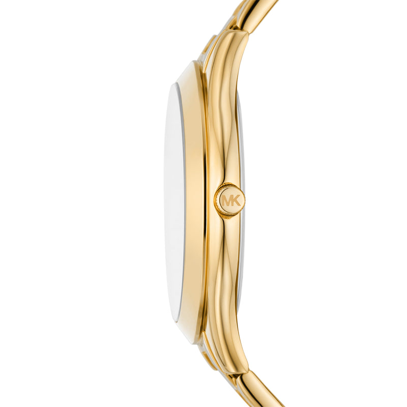 Michael Kors Slim Runway Three-Hand Gold-Tone Stainless Steel Watch MK4732 Watches Michael Kors 