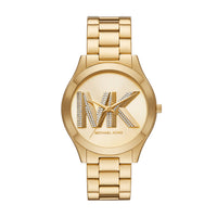 Michael Kors Slim Runway Three-Hand Gold-Tone Stainless Steel Watch MK4732 Watches Michael Kors 