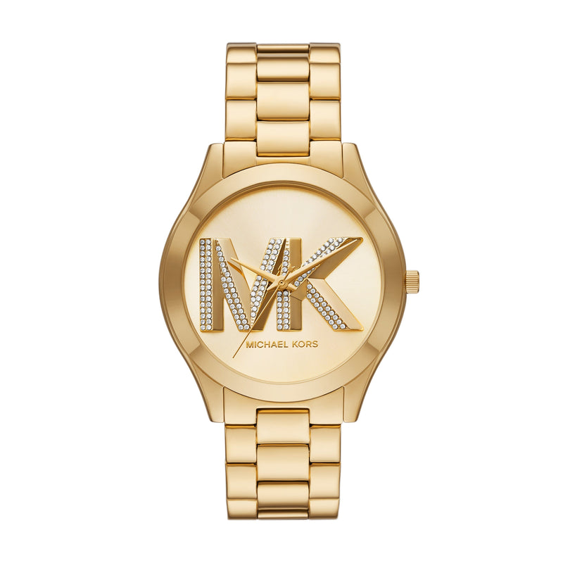 Michael Kors Slim Runway Three-Hand Gold-Tone Stainless Steel Watch MK4732 Watches Michael Kors 