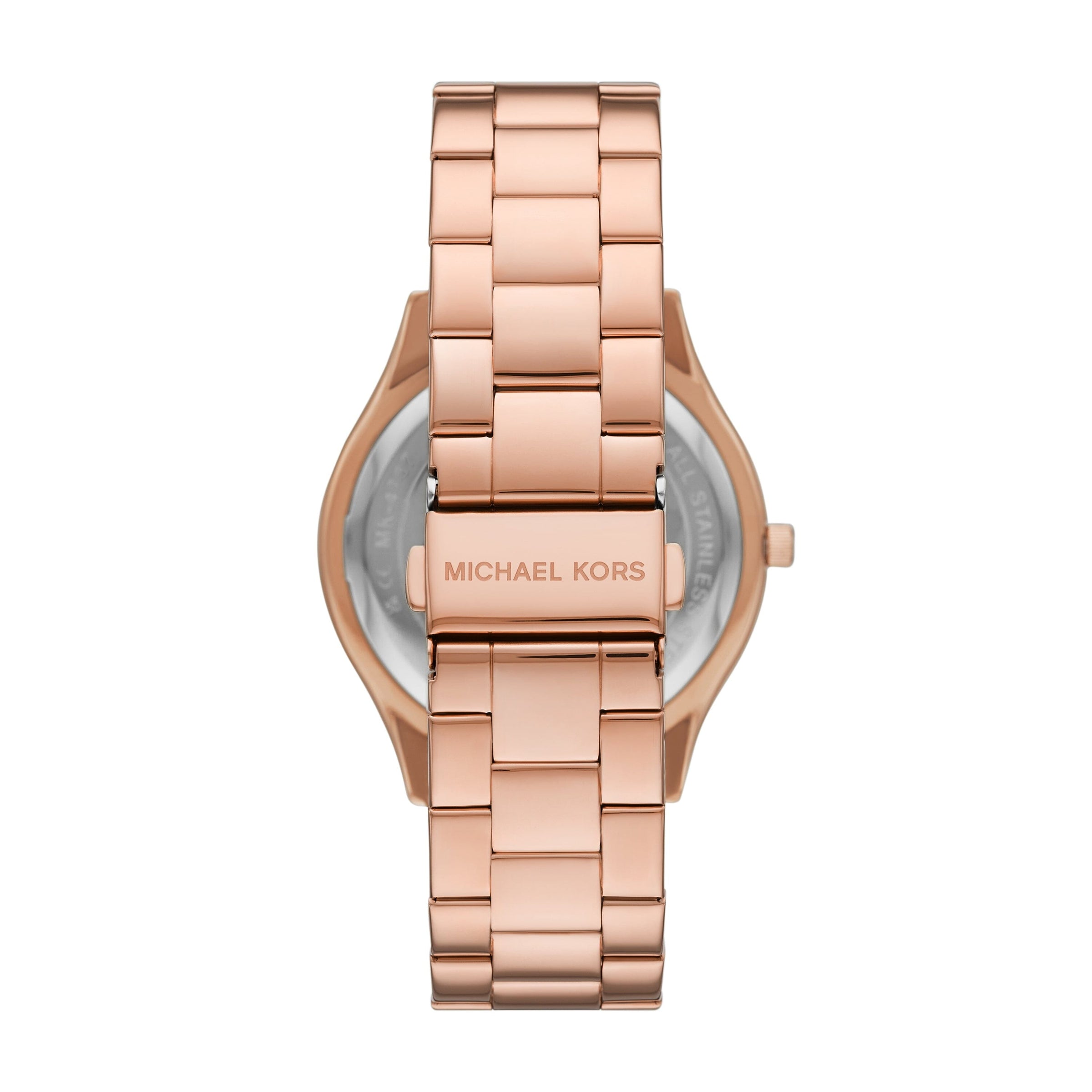 Michael Kors Slim Runway Three-Hand Rose Gold-Tone Stainless Steel Watch MK4733 Watches Michael Kors 