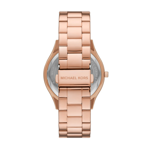 Michael Kors Slim Runway Three-Hand Rose Gold-Tone Stainless Steel Watch MK4733 Watches Michael Kors 