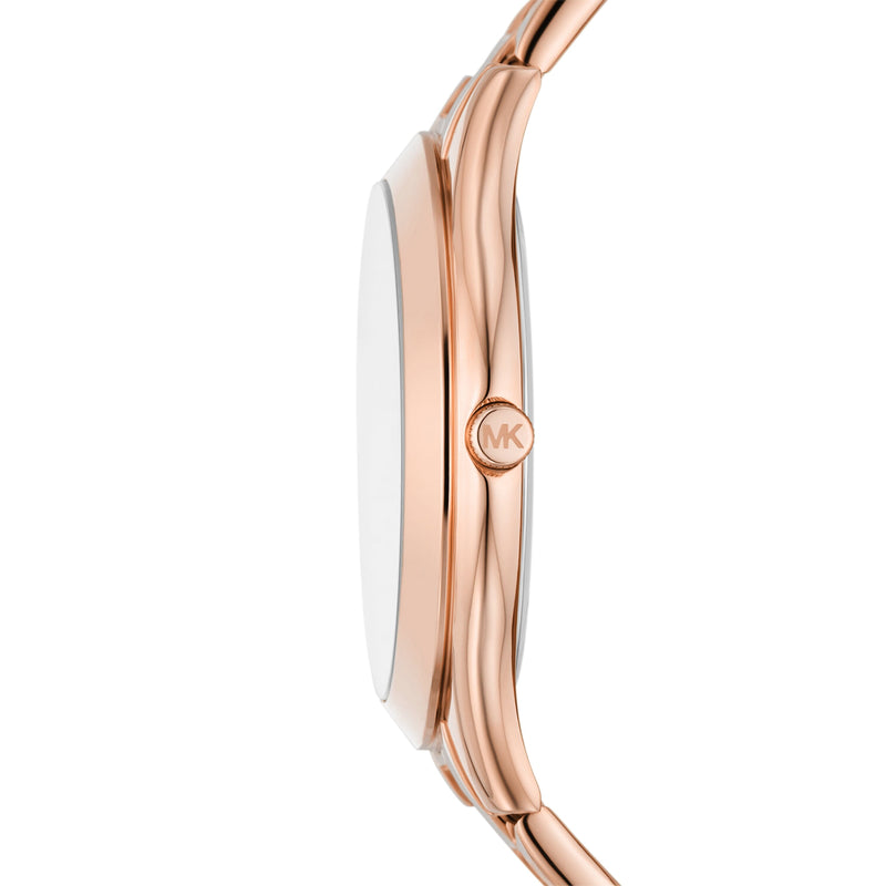 Michael Kors Slim Runway Three-Hand Rose Gold-Tone Stainless Steel Watch MK4733 Watches Michael Kors 
