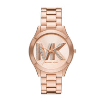 Michael Kors Slim Runway Three-Hand Rose Gold-Tone Stainless Steel Watch MK4733 Watches Michael Kors 