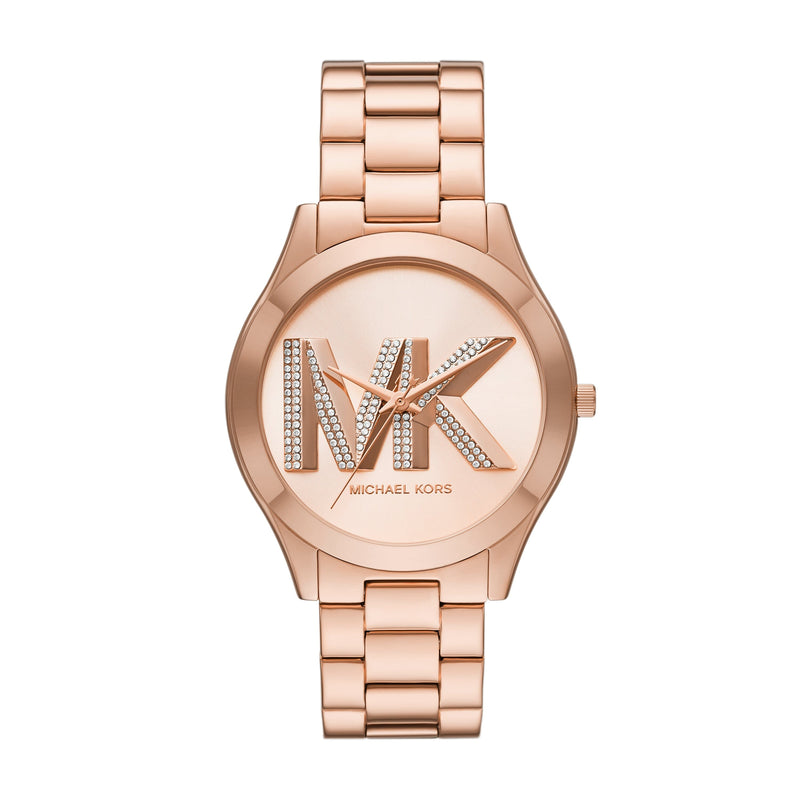 Michael Kors Slim Runway Three-Hand Rose Gold-Tone Stainless Steel Watch MK4733 Watches Michael Kors 