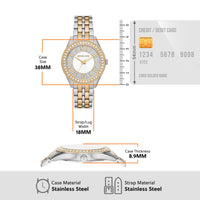 Michael Kors Harlowe Three-Hand Two-Tone Stainless Steel Watch MK4811 Watches Michael Kors 