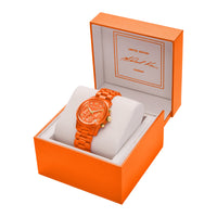 Michael Kors Limited Edition Runway Chronograph Spiced Coral Stainless Steel Watch MK7477LE Watches Michael Kors 