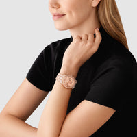 Michael Kors Runway Chronograph Rose Gold-Tone Stainless Steel Watch MK7481 Watches Michael Kors 
