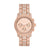 Michael Kors Runway Chronograph Rose Gold-Tone Stainless Steel Watch MK7481