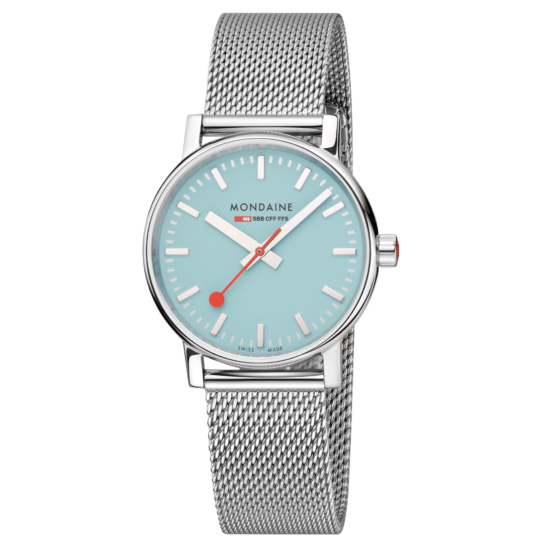 Mondaine Official Swiss Railways Evo2 35mm Dusk Blue Watch Watches Mondaine 