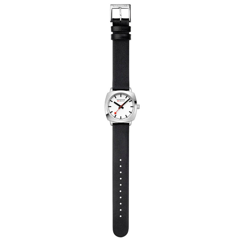 Mondaine Official Swiss Railways Petite Cushion 31mm Vegan Leather Watch Watches Mondaine 