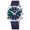 Mondaine Official Swiss Railways Grand Cushion 41mm Deep Ocean Blue Watch Set Watches Mondaine 
