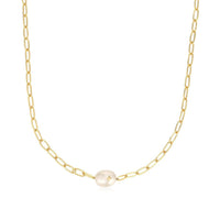 Ania Haie Gold Pearl Sparkle Chunky Chain Necklace Necklaces Ania Haie 