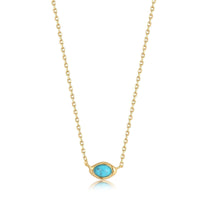 Ania Haie Gold Turquoise Wave Necklace Necklaces Ania Haie 