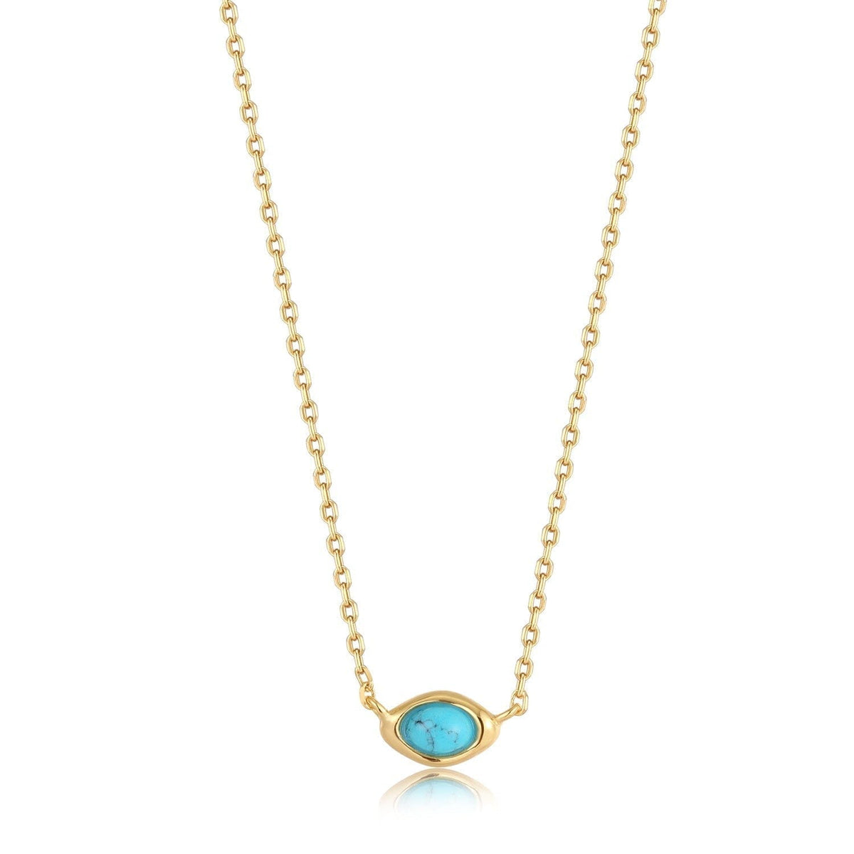 Ania Haie Gold Turquoise Wave Necklace Necklaces Ania Haie 