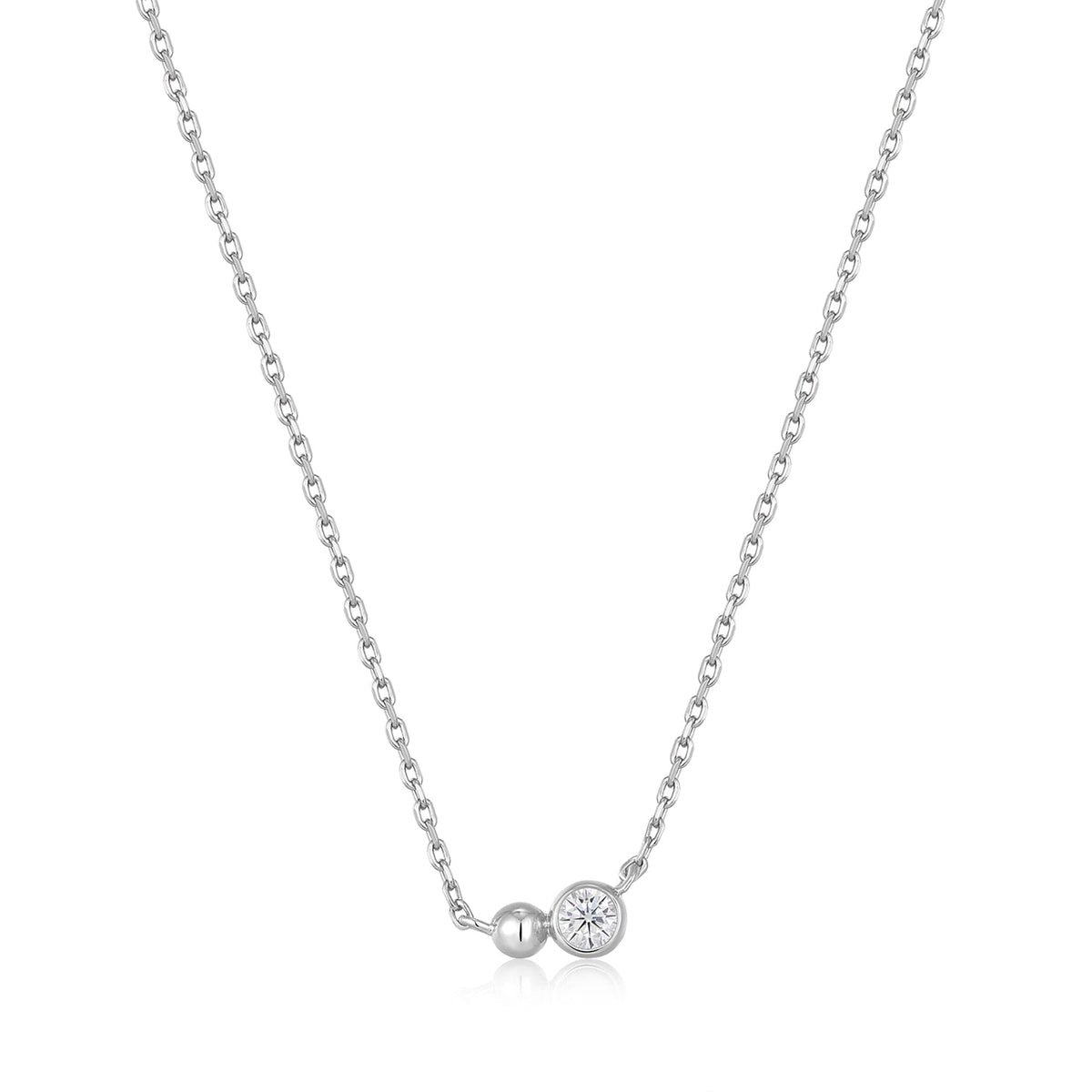 Ania Haie Silver Orb Sparkle Pendant Necklace Necklaces Ania Haie 