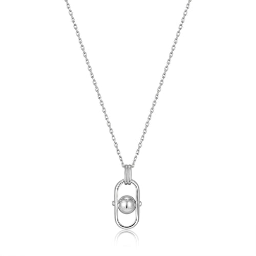 Ania Haie Silver Orb Link Drop Pendant Necklace Necklaces Ania Haie 