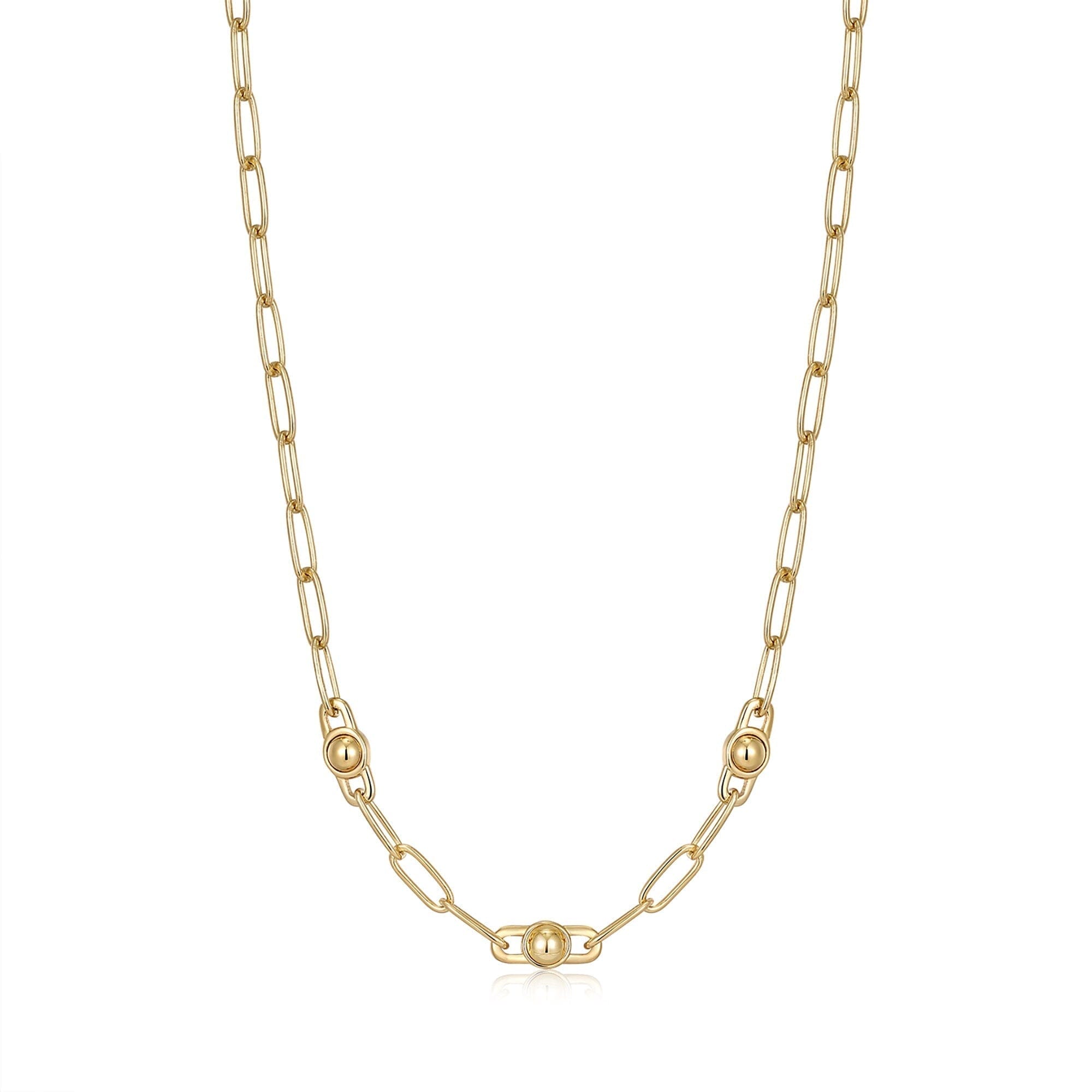 Ania Haie Gold Orb Link Chunky Chain Necklace Necklaces Ania Haie 