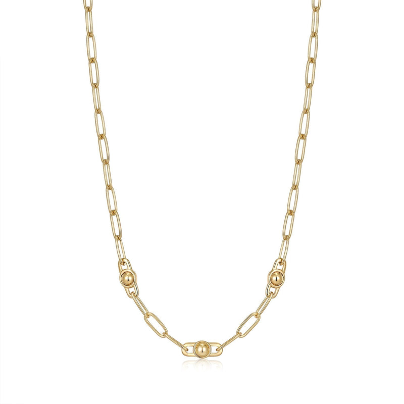 Ania Haie Gold Orb Link Chunky Chain Necklace Necklaces Ania Haie 