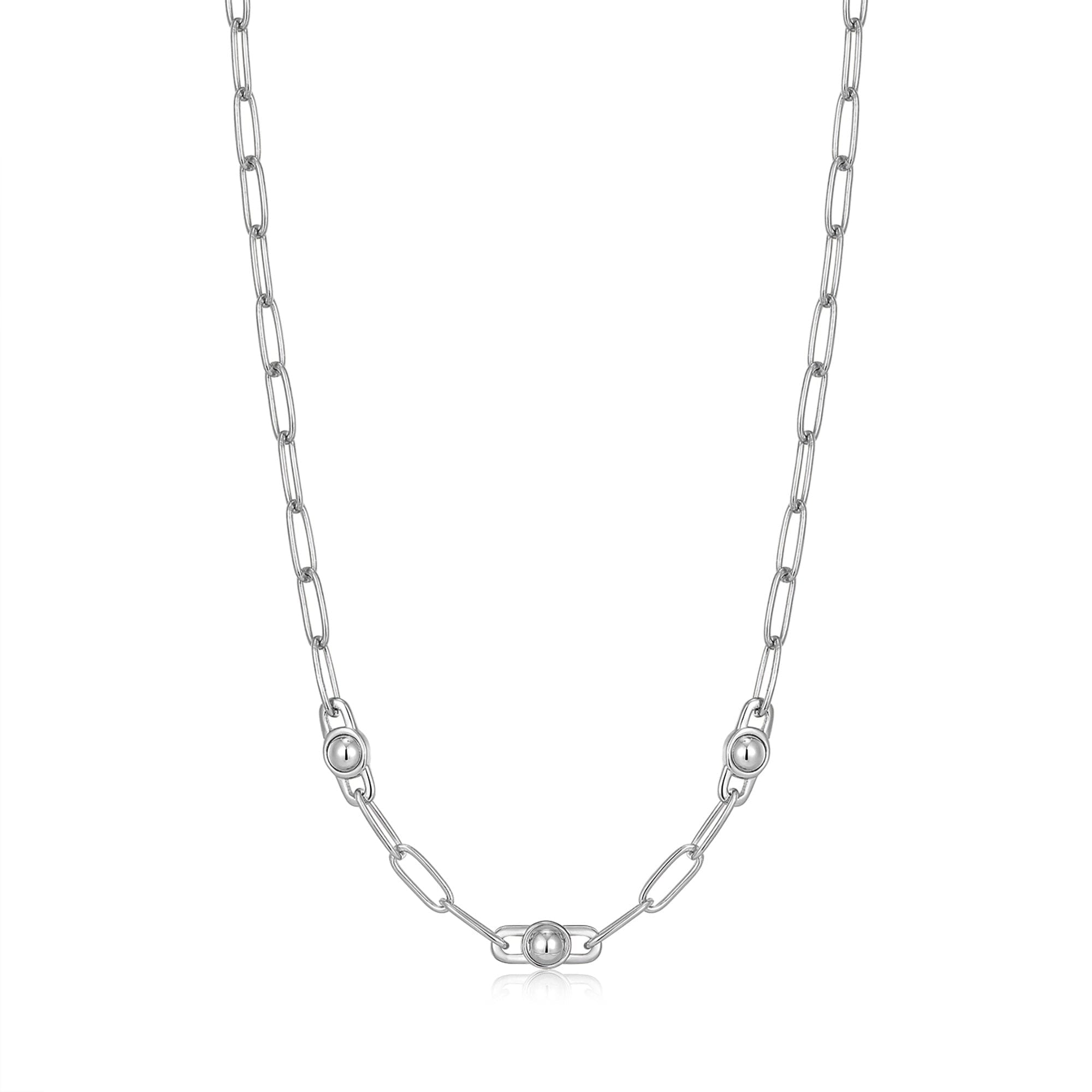 Ania Haie Silver Orb Link Chunky Chain Necklace Necklaces Ania Haie 