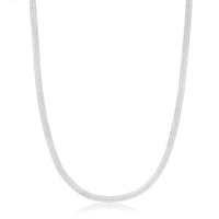 Ania Haie Silver Flat Snake Chain Necklace Necklaces Ania Haie 